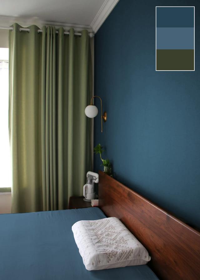 「孔雀蓝卧室」深藏不露的孔雀蓝，原来是这般高颜值