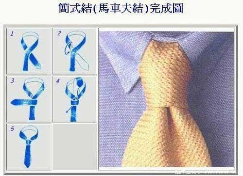 七种常见的领带打法图解，为以后用必须收藏